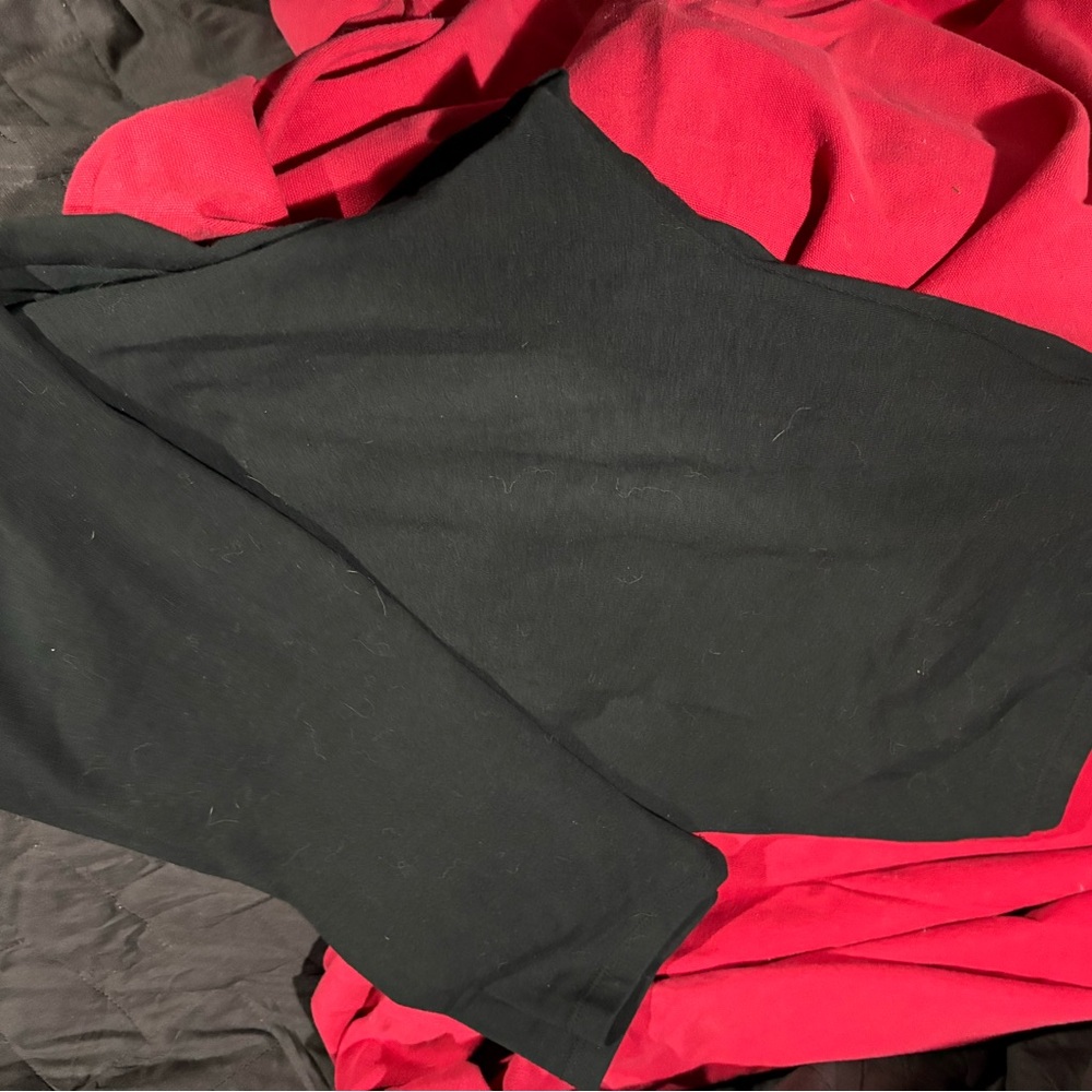 J. Jill Black Stretch Leggings Smooth Fabric #1350